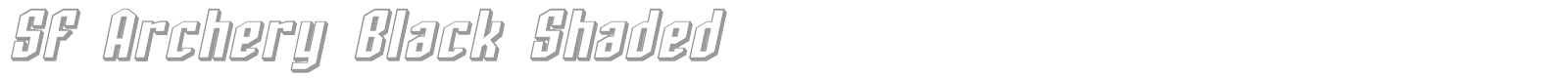 SF Archery Black font preview